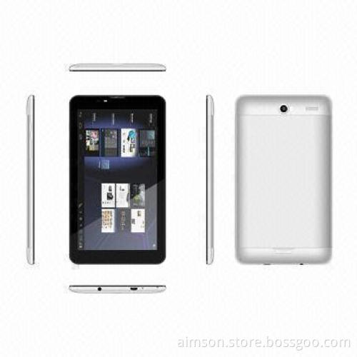 Tablet PCs, 7-inch Dual-core Calling Function, GSM/2,100/1,800/900/850MHz, 1,024 x 600, 512/4G